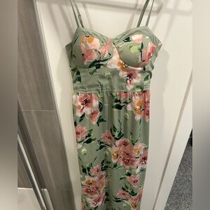 Floral Green Dress